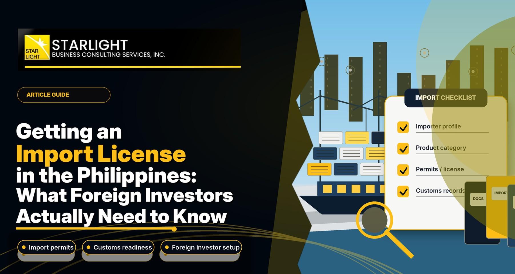 Getting an Import License in the Philippines